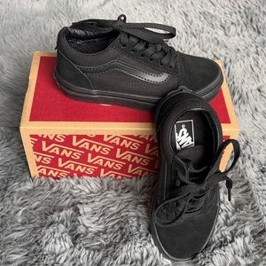 New in box, Black VANS shoes, size 10.5 youth
